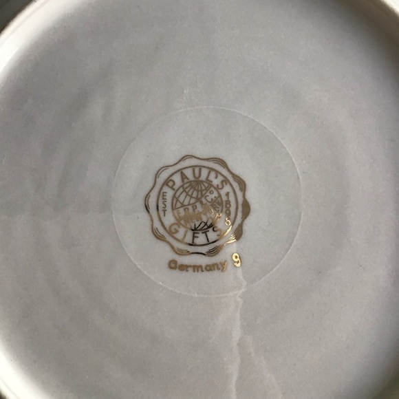 PAIR Portrait Plate Reticulated Maidens Paul's Gifts FRP & Co NY Germany Vintage - Picture 14 of 15